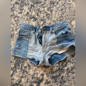 GAP Light Blue Denim Shorts two toned